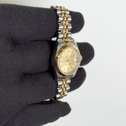 Rolex Datejust 26mm Champagne Dial Watch Ref# 69173 - Happy Jewelers Fine Jewelry Lifetime Warranty