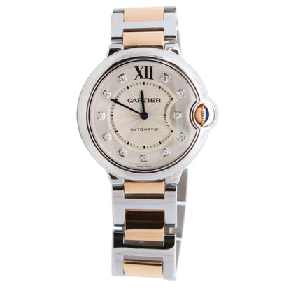 Cartier Ballon Bleu 36mm Silver Dial Watch Ref# WE902031 - Happy Jewelers Fine Jewelry Lifetime Warranty