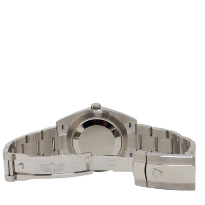 Rolex Datejust Stainless Steel 41 Blue Motif Stick Dial Watch Reference#: 126300 - Happy Jewelers Fine Jewelry Lifetime Warranty