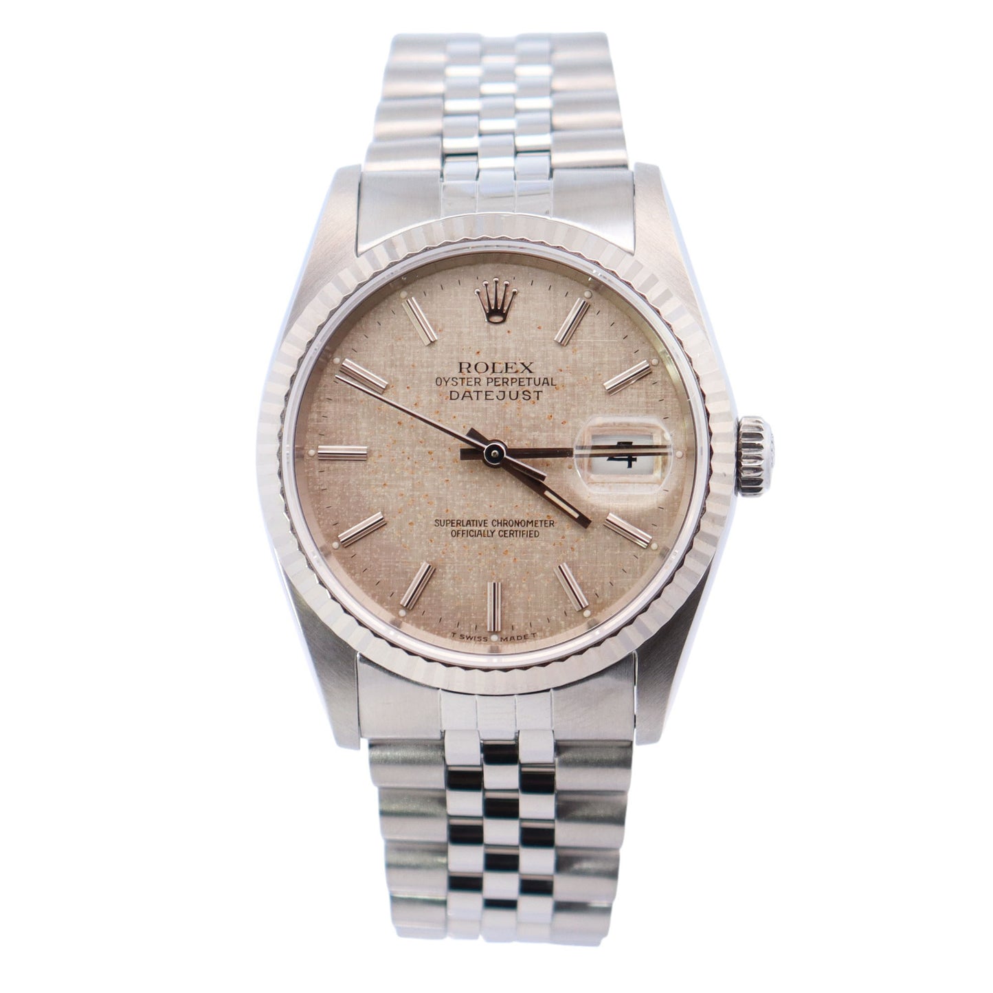 Rolex Datejust 36mm Silver Dial Watch Ref# 16234