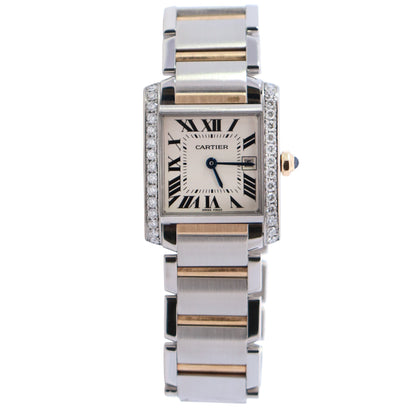 Cartier Tank 25mm White Dial Watch Ref# W51012Q4 - Happy Jewelers Fine Jewelry Lifetime Warranty