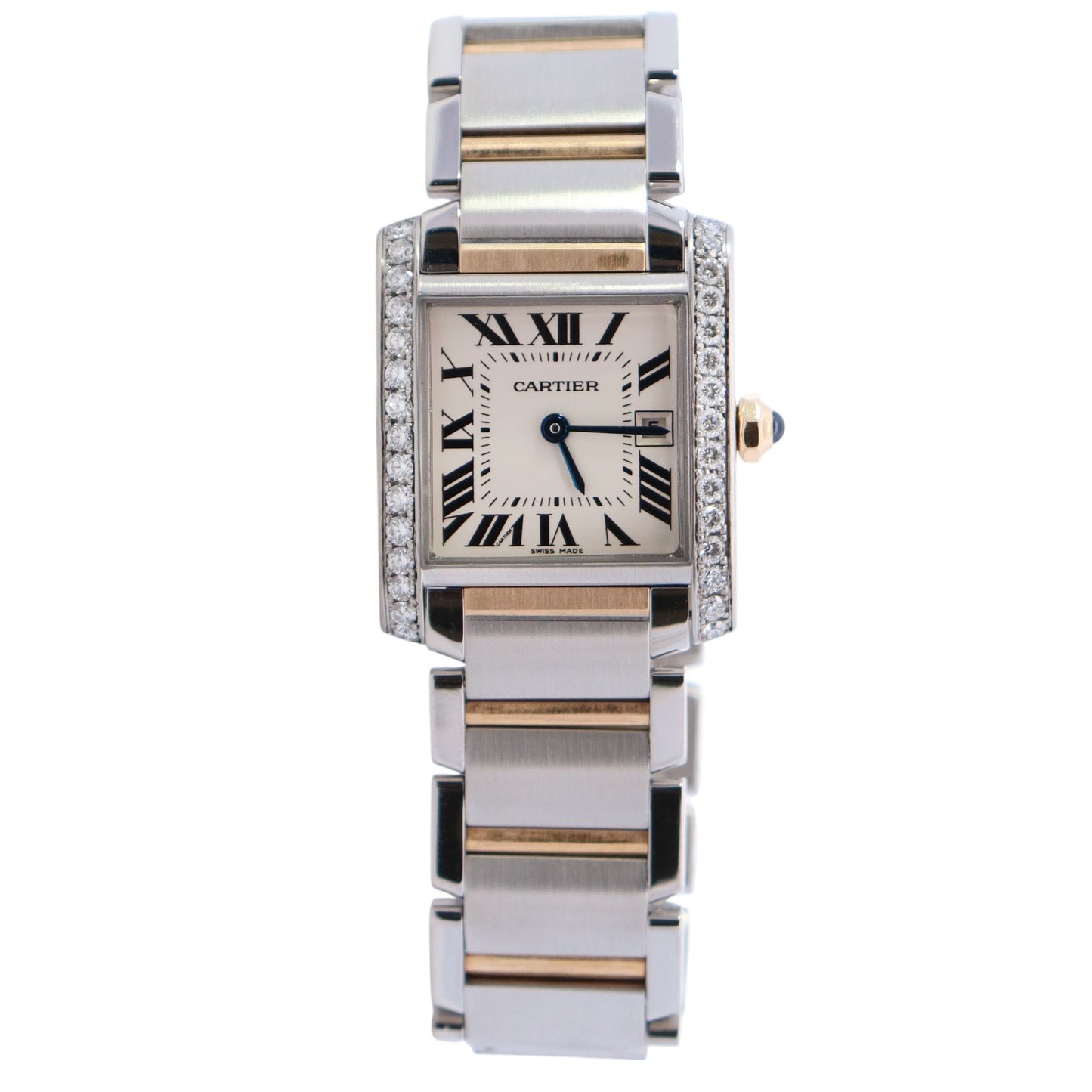 Cartier Tank 25mm White Dial Watch Ref# W51012Q4