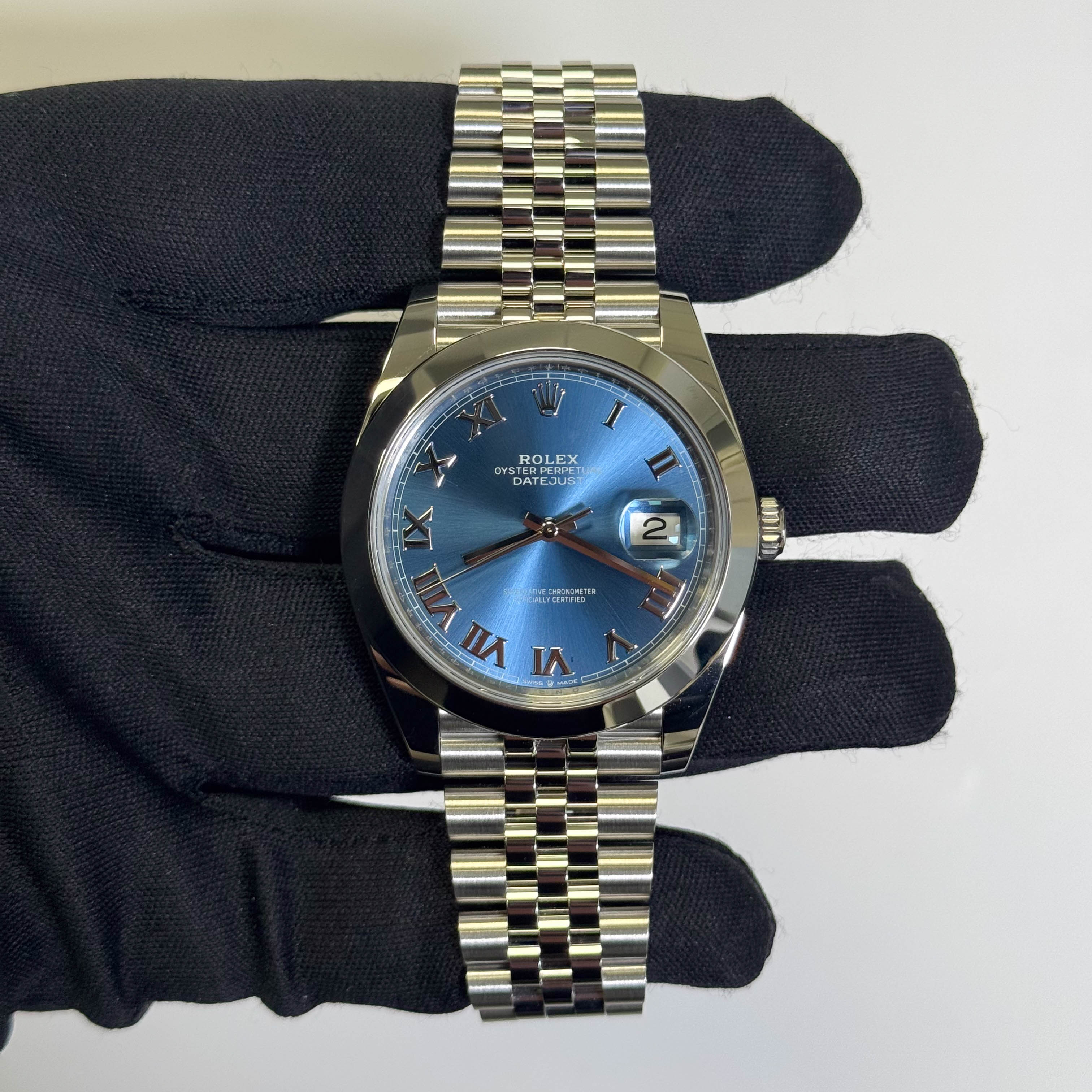 Rolex Datejust 41mm Blue Dial Watch Ref# 126300