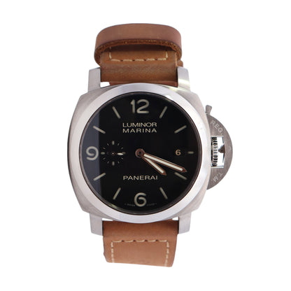 Panerai Luminor 44mm Black Dial Watch Ref# PAM00312 - Happy Jewelers Fine Jewelry Lifetime Warranty