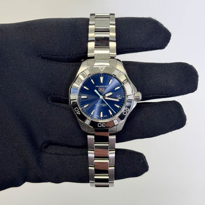 Tag Heuer Aquaracer 34mm Blue Dial Watch Ref# WB9311.BA005 - Happy Jewelers Fine Jewelry Lifetime Warranty