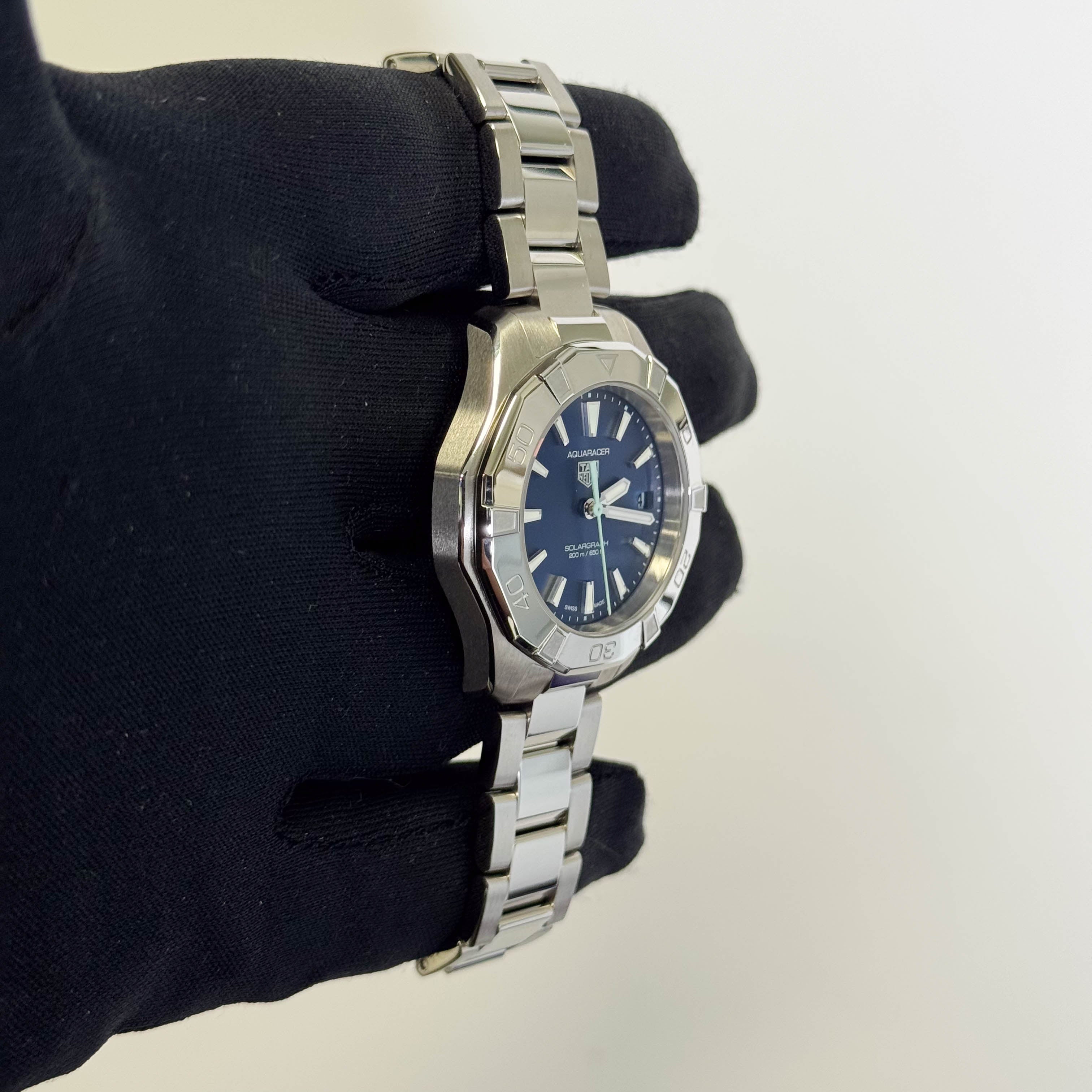 Tag Heuer Aquaracer 34mm Blue Dial Watch Ref# WB9311.BA005 - Happy Jewelers Fine Jewelry Lifetime Warranty