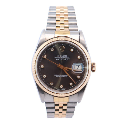 Rolex Datejust 36mm Rhodium Dial Ref# 16233 - Happy Jewelers Fine Jewelry Lifetime Warranty