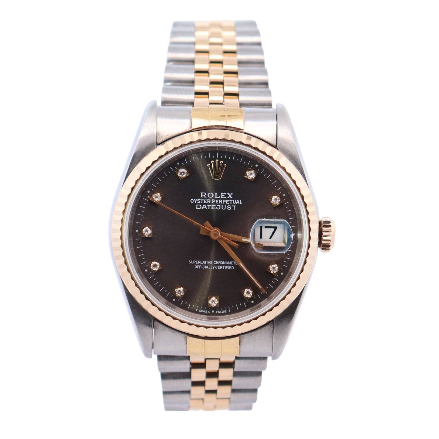 Rolex Datejust 36mm Rhodium Dial Ref# 16233