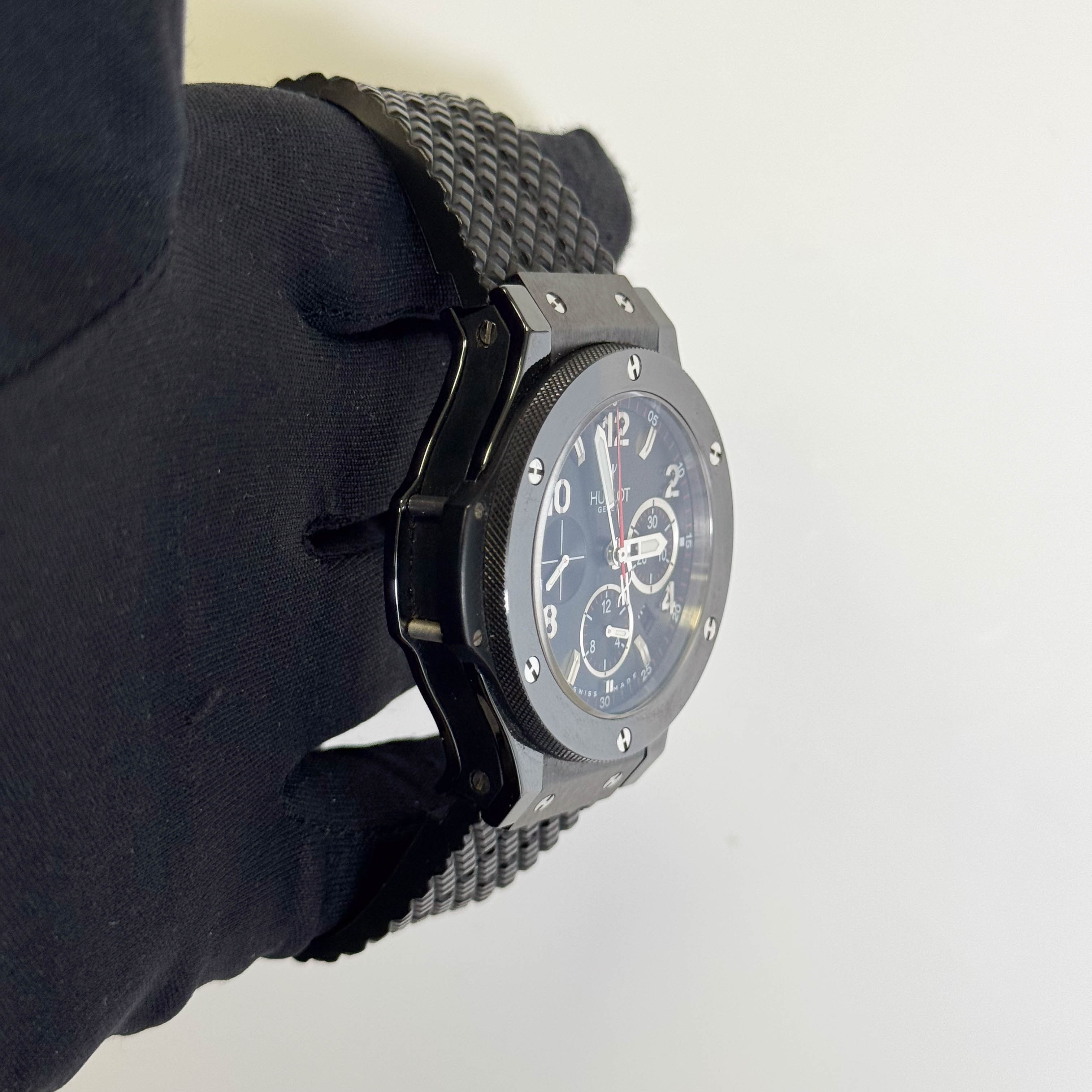 Hublot Big Bang 44mm Black Dial Watch Ref# 301.CM.130.RX - Happy Jewelers Fine Jewelry Lifetime Warranty