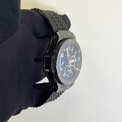 Hublot Big Bang 44mm Black Dial Watch Ref# 301.CM.130.RX - Happy Jewelers Fine Jewelry Lifetime Warranty