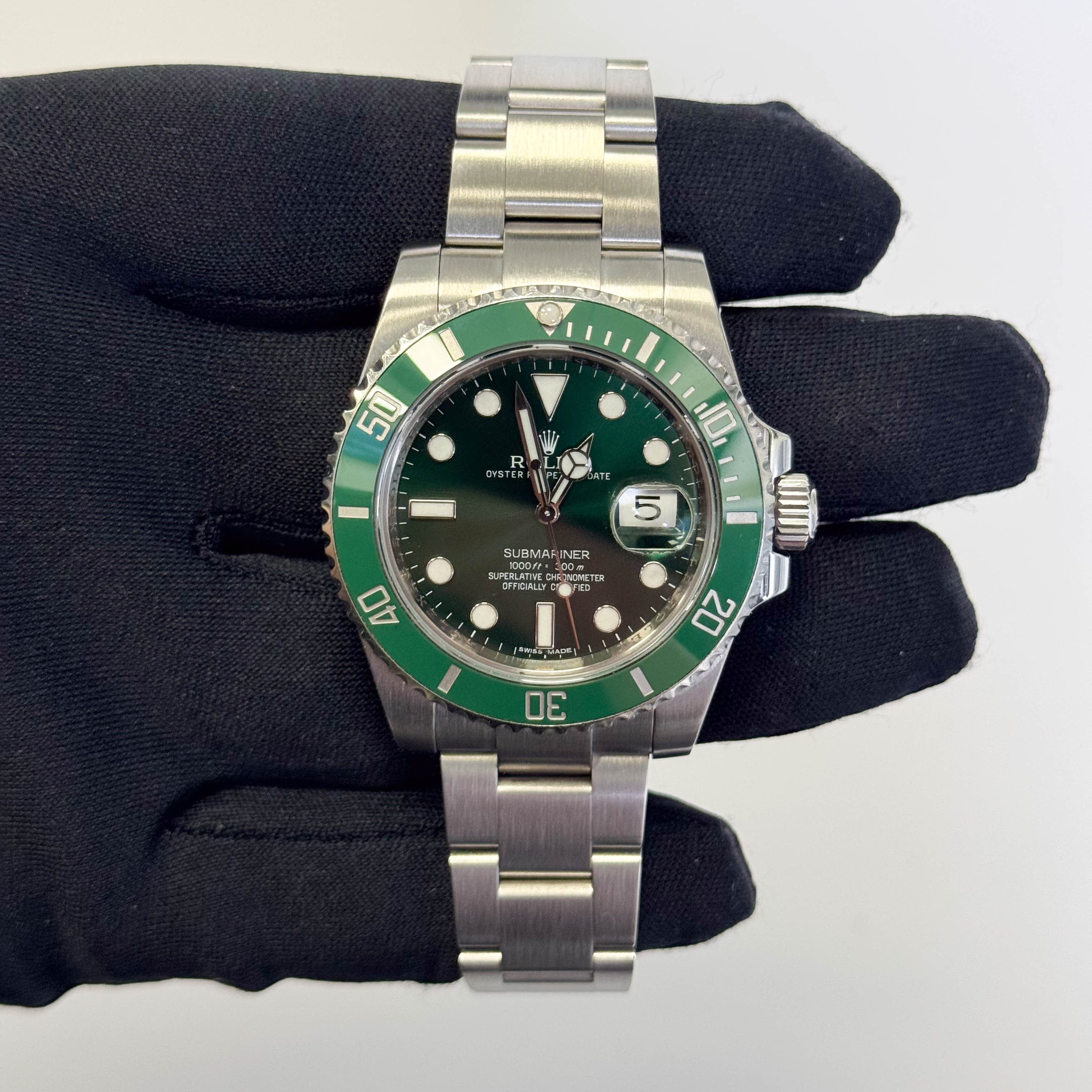 Rolex Submariner 40mm Green Dial Watch Ref# 116610LV - Happy Jewelers Fine Jewelry Lifetime Warranty