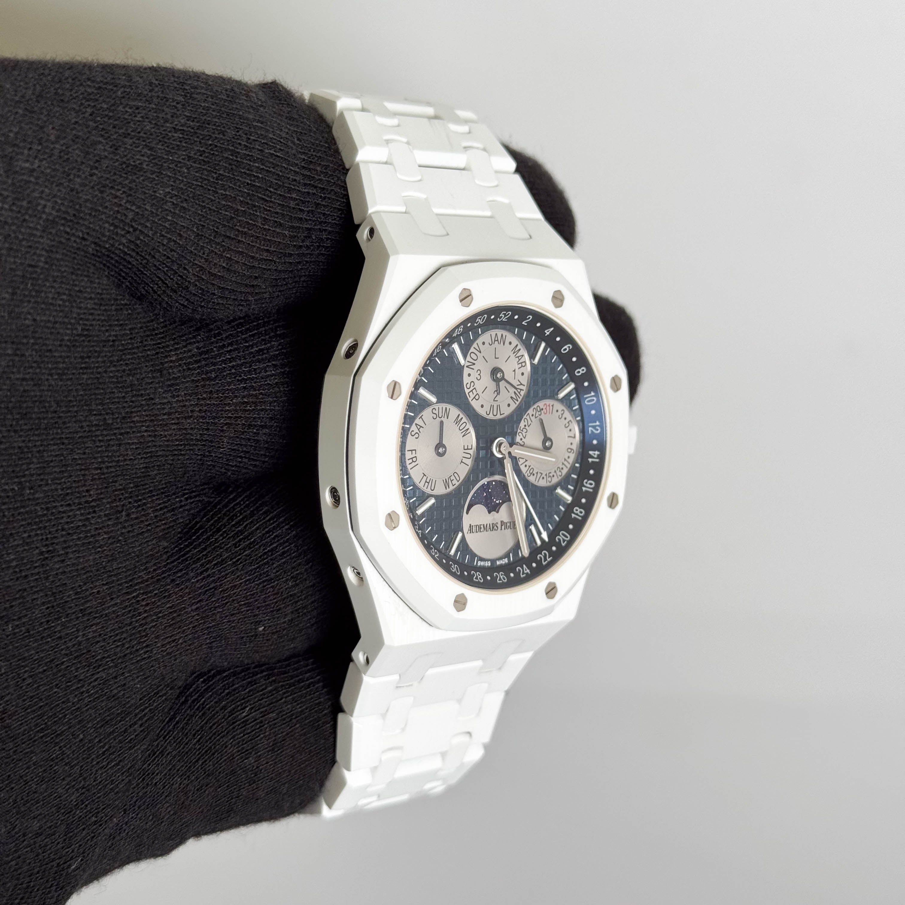 Audemars Piguet Royal Oak 41mm Blue Dial Watch Ref# 26579CB.OO.1225CB.01