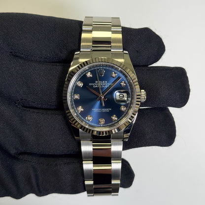 Rolex Datejust 36mm Blue Dial Watch Ref# 126234