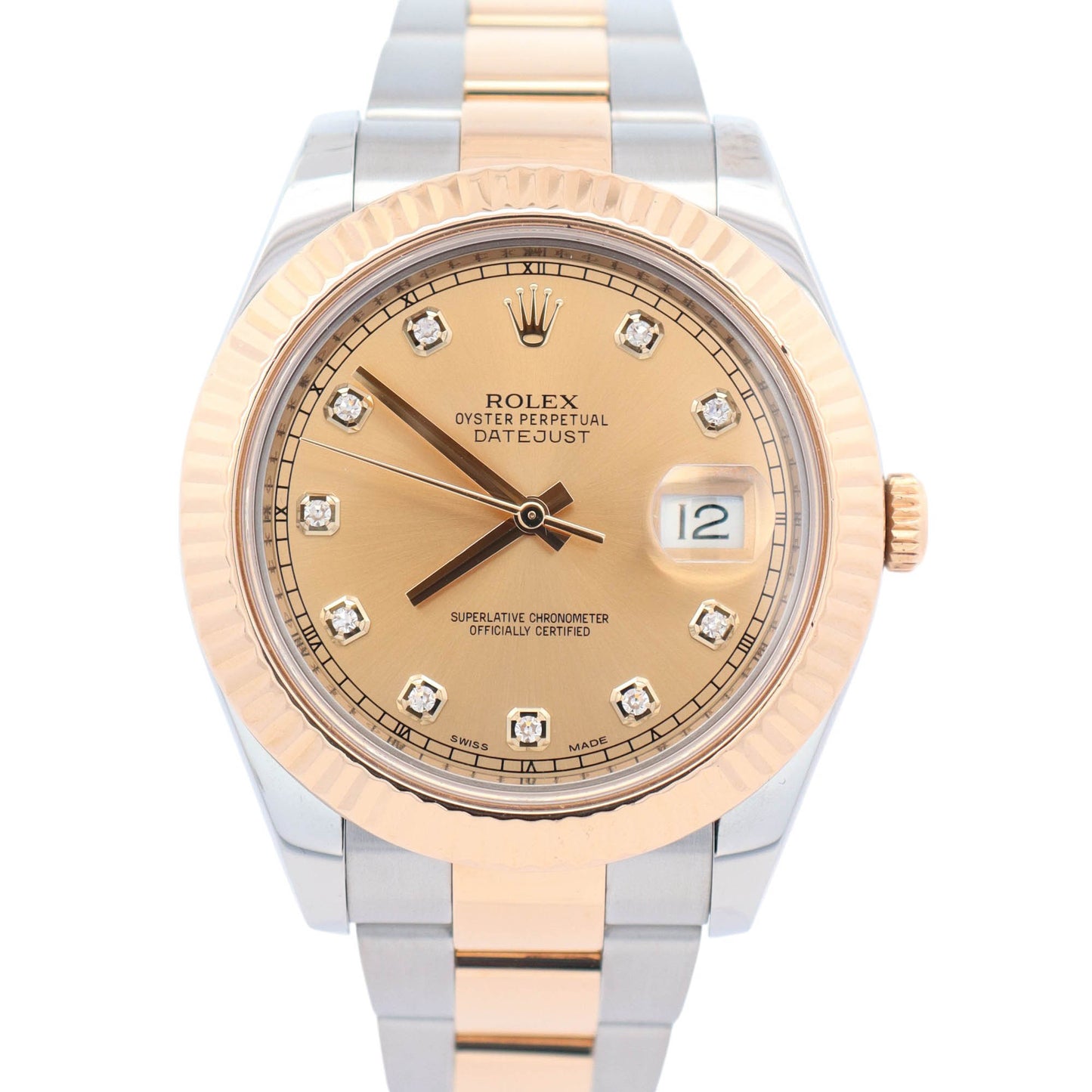 Rolex Datejust 41mm Champagne Dial Watch Ref# 116333