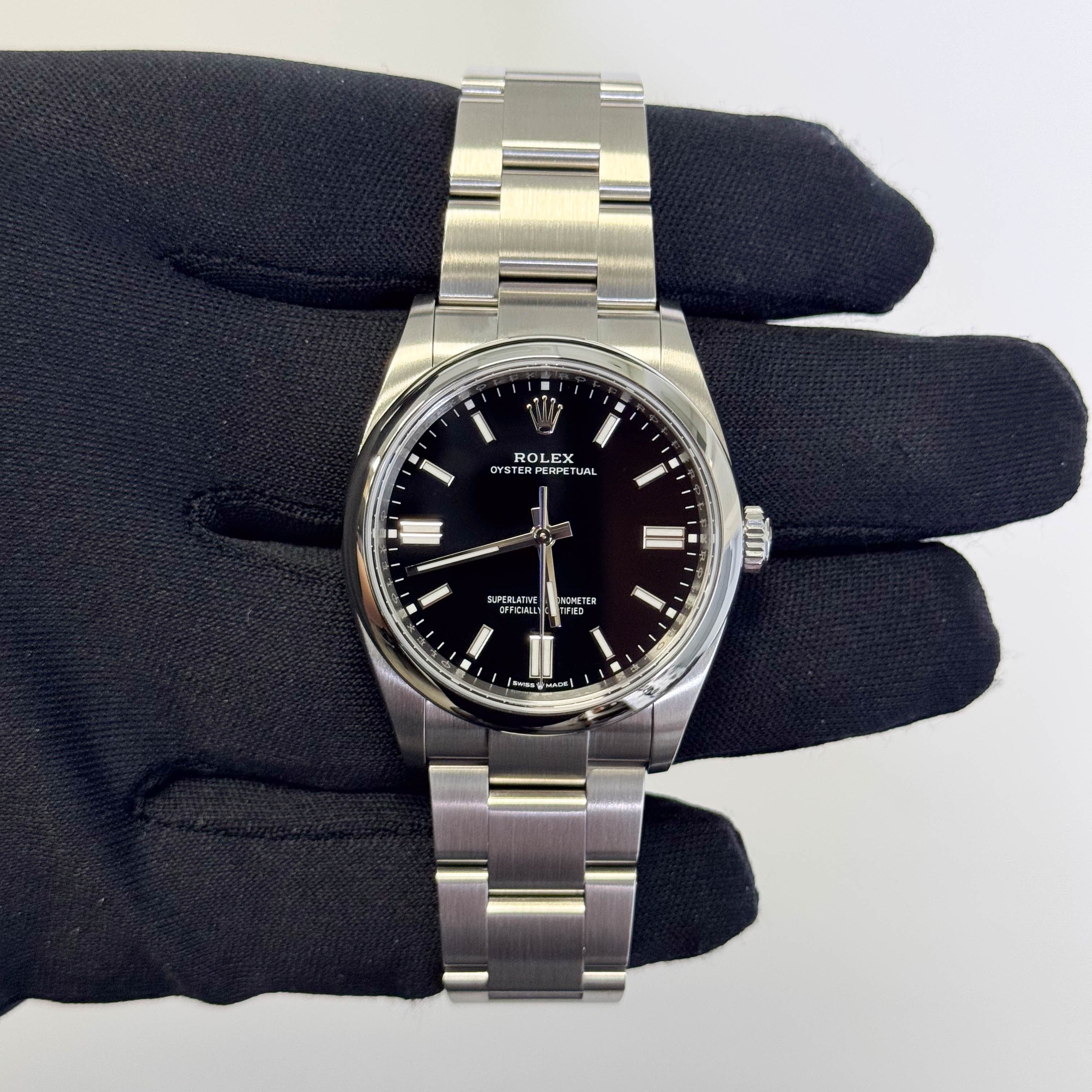 Rolex Oyster Perpetual 36mm Black Dial Watch Ref# 126000 - Happy Jewelers Fine Jewelry Lifetime Warranty