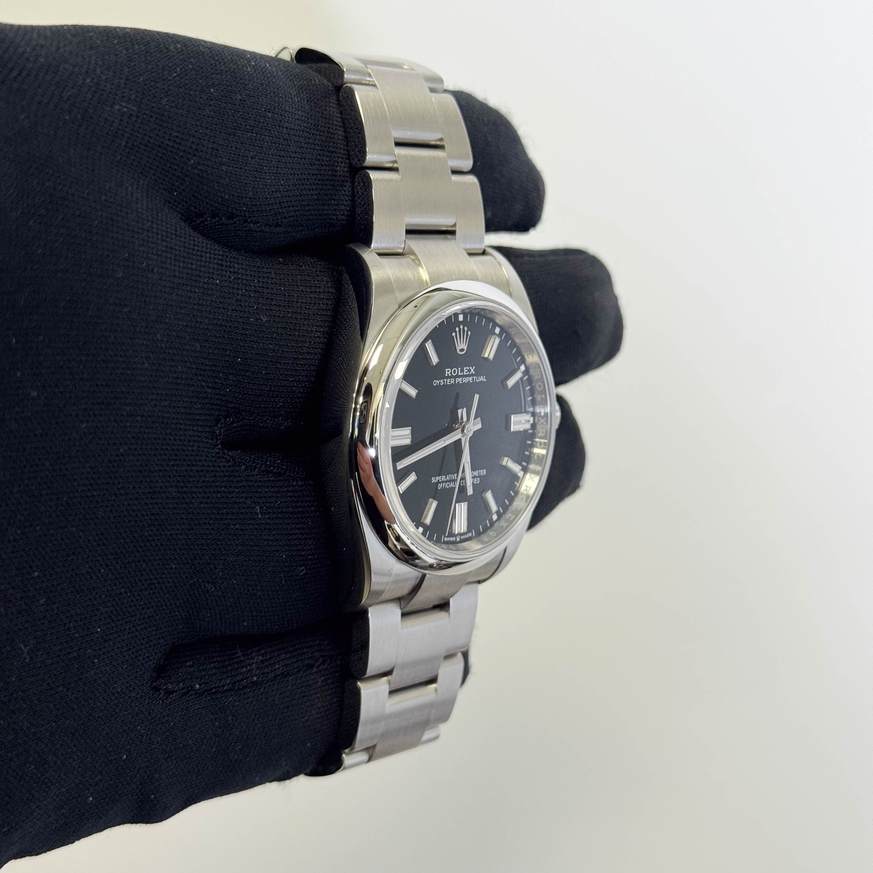 Rolex Oyster Perpetual 36mm Black Dial Watch Ref# 126000 - Happy Jewelers Fine Jewelry Lifetime Warranty