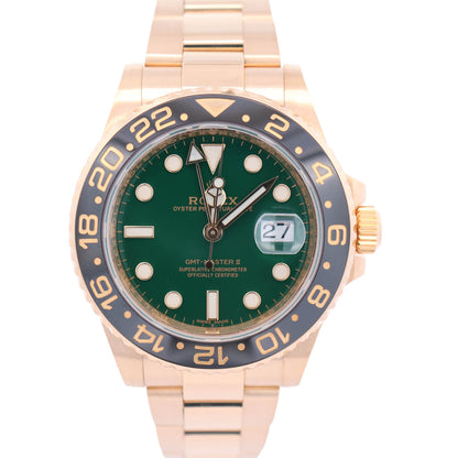 Rolex GMT Master II 40mm Green Dial Ref# 116718LN - Happy Jewelers Fine Jewelry Lifetime Warranty