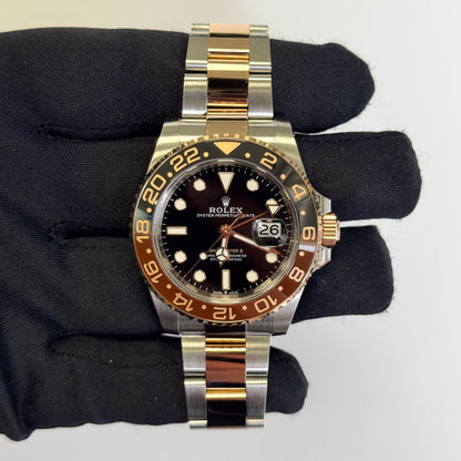 Rolex GMT Master II 40mm Black Dot Dial Watch Ref# 126711CHNR - Happy Jewelers Fine Jewelry Lifetime Warranty