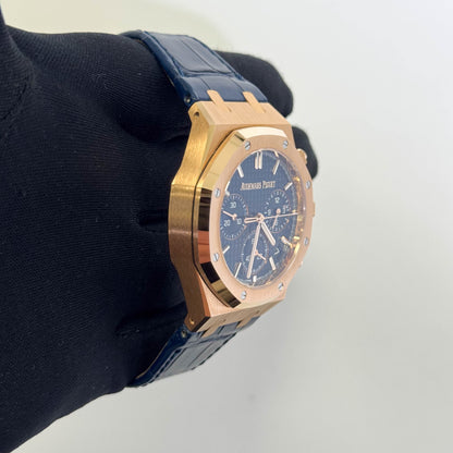 Audemars Piguet Royal Oak 41mm Blue Dial Watch Ref# 26240OR.OO.D315CR.01 - Happy Jewelers Fine Jewelry Lifetime Warranty