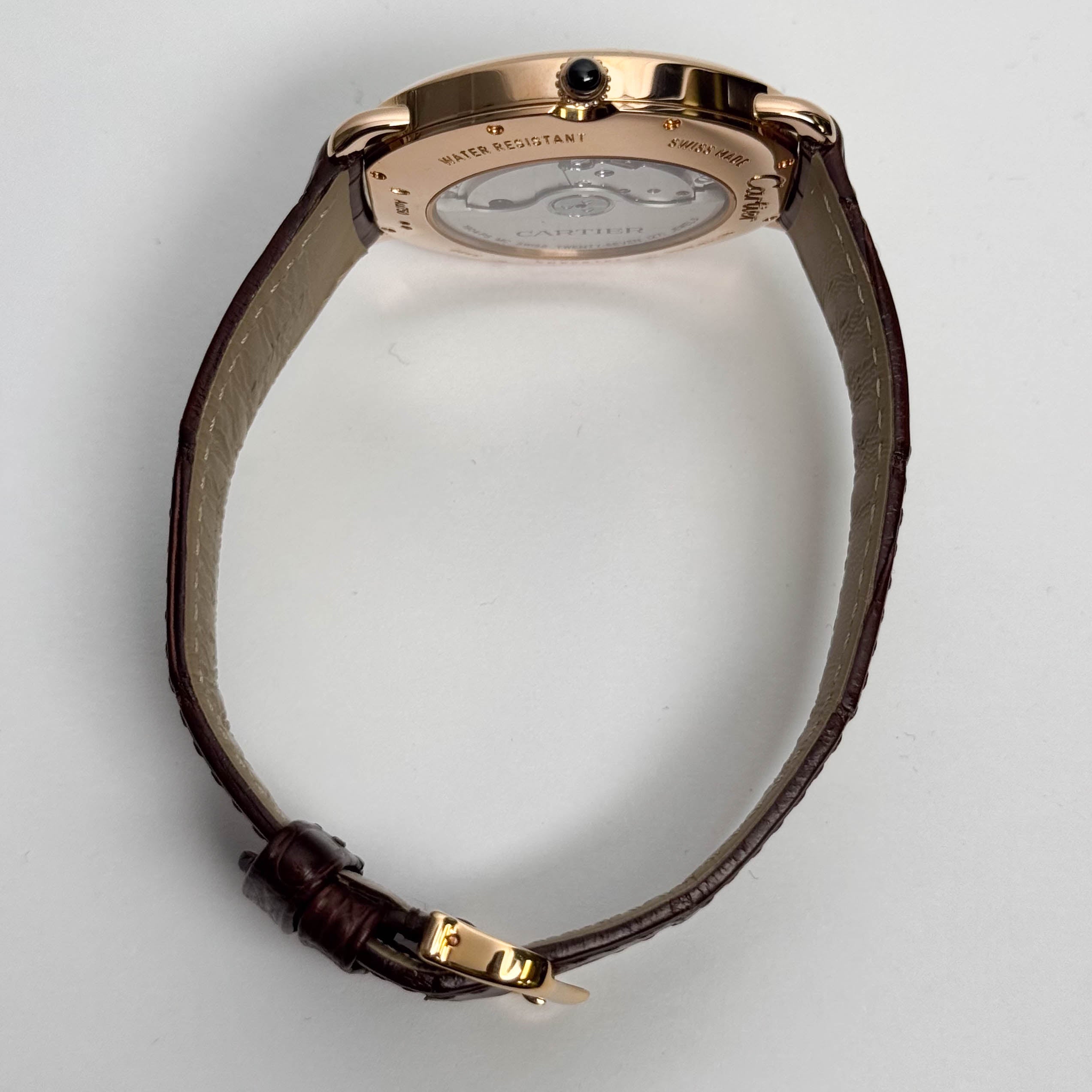 Cartier Ronde Louis Rose Gold 40mm Silver Dial Watch Ref# W6801005