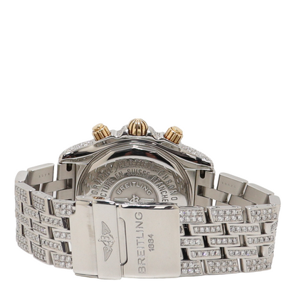 Breitling Evolution Chronomat Diamond Watch with Mother of Pearl Diamond Dial Watch Reference#: B13356 - Happy Jewelers Fine Jewelry Lifetime Warranty