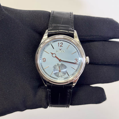 Rolex Perpetual 1908 39mm Ice Blue Dial Watch Ref# 52506 - Happy Jewelers Fine Jewelry Lifetime Warranty