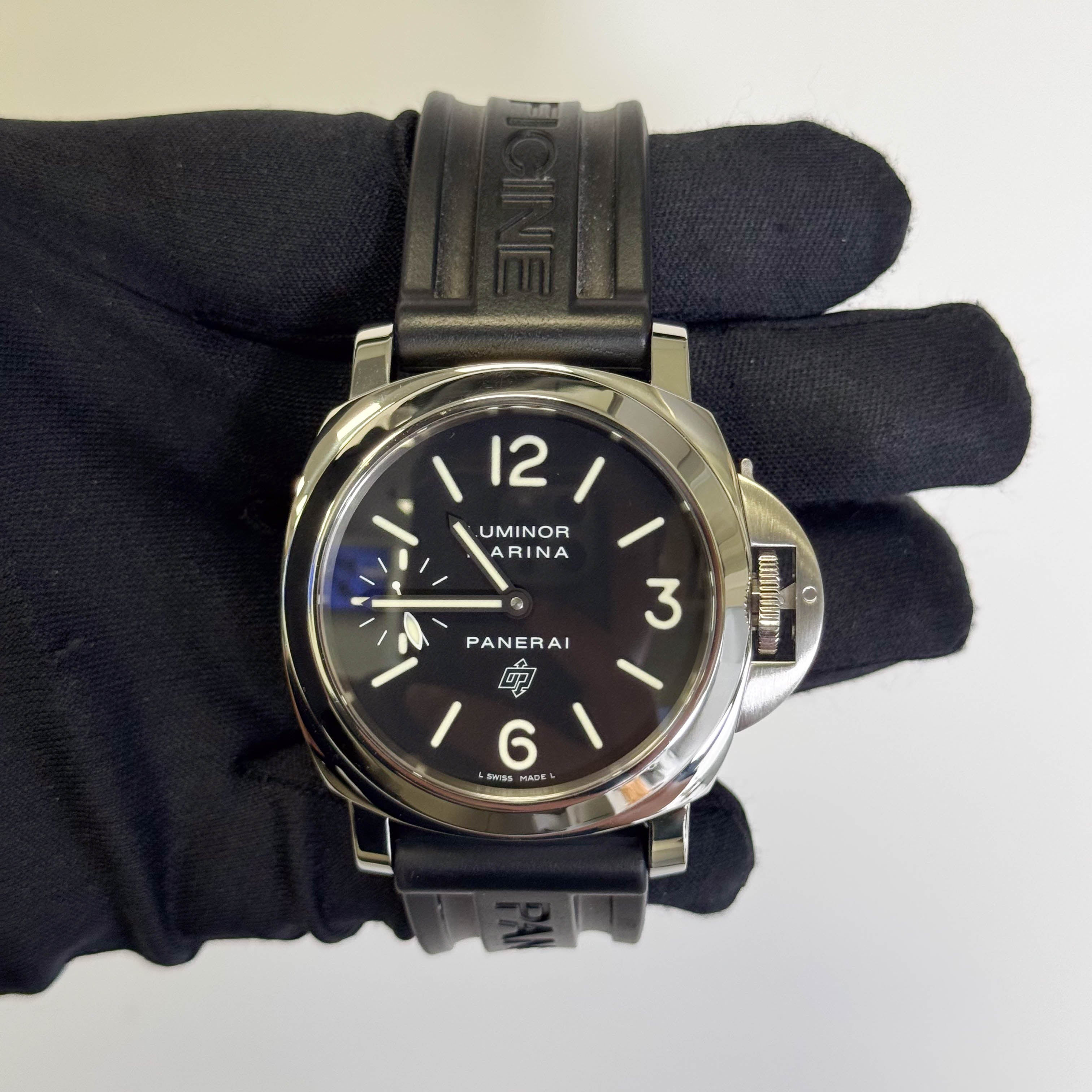 Panerai Luminor Marina 44mm Black Dial Watch Ref# PAM00005 - Happy Jewelers Fine Jewelry Lifetime Warranty
