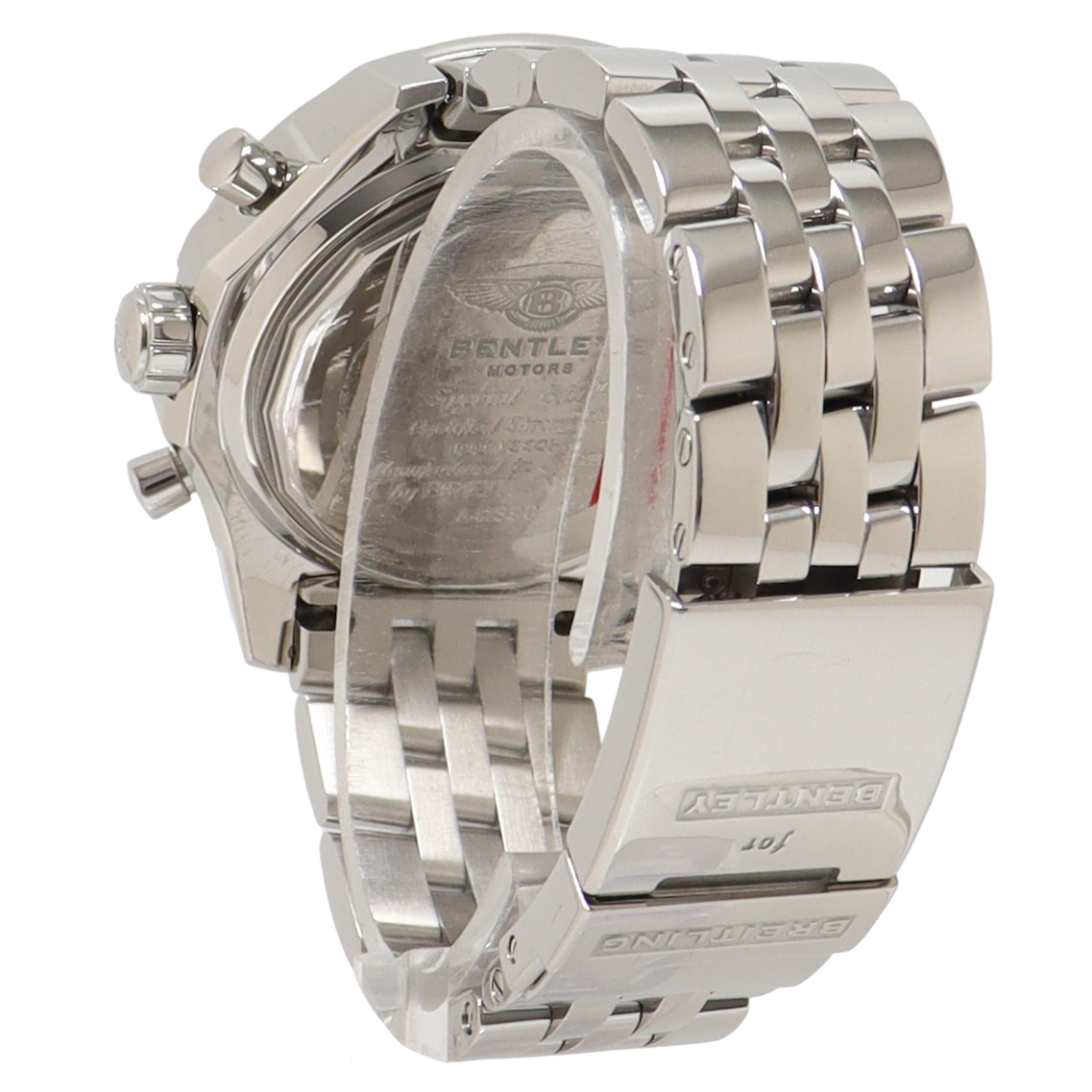 Breitling Bentley Stainless Steel 49mm Black Roman Stick Dial Watch Happy Jewelers