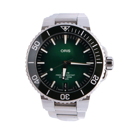 Oris Aquis 43.5mm Green Dial Watch Ref# 01 400 7763 4157 - Happy Jewelers Fine Jewelry Lifetime Warranty