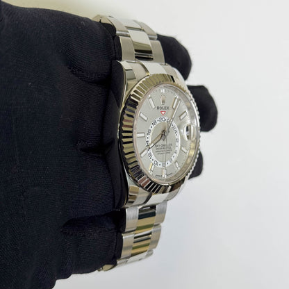 Rolex Sky-Dweller 42mm White Dial Watch Ref# 336934 - Happy Jewelers Fine Jewelry Lifetime Warranty