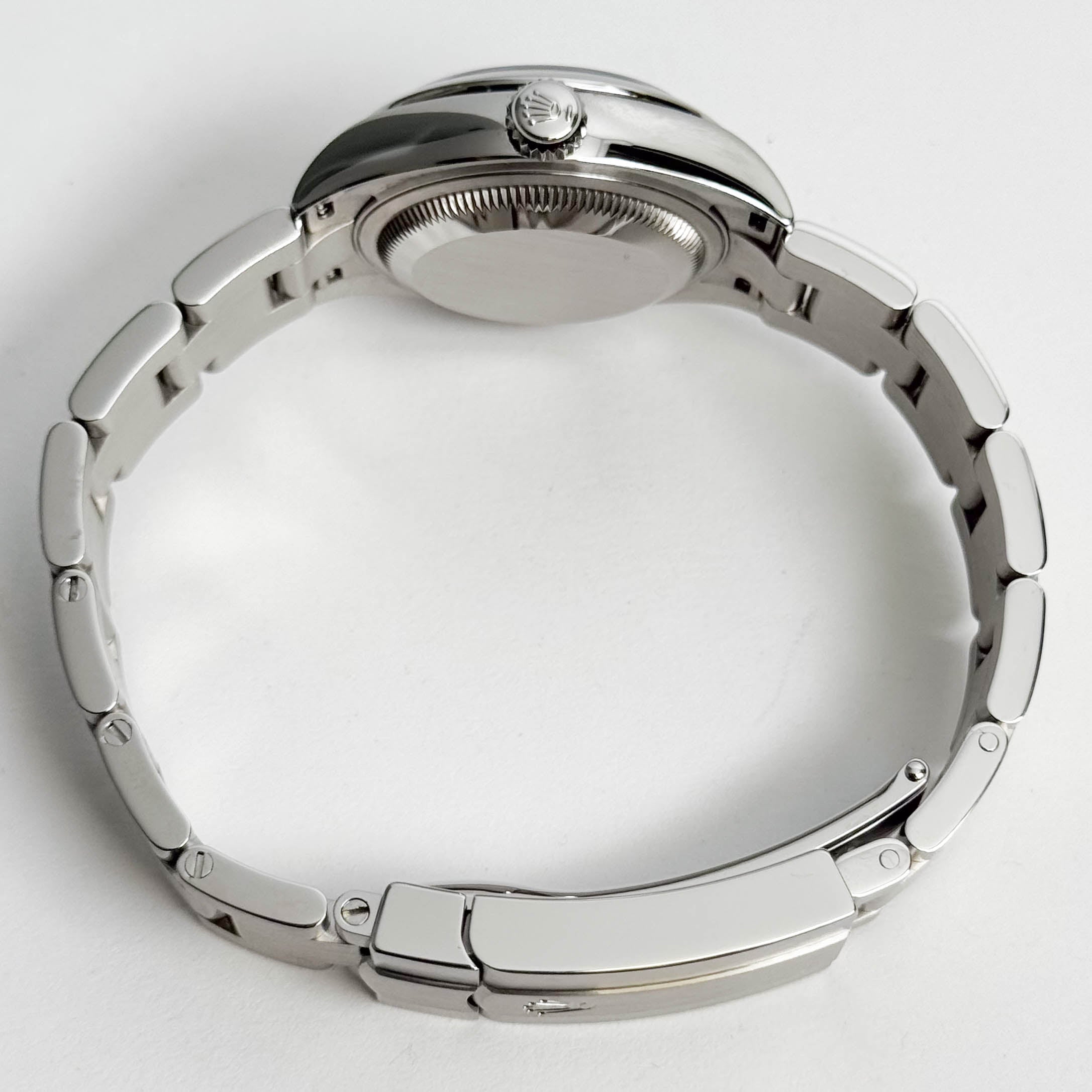 Rolex Oyster Perpetual 28mm Blue Dial Watch Ref# 276200 - Happy Jewelers Fine Jewelry Lifetime Warranty