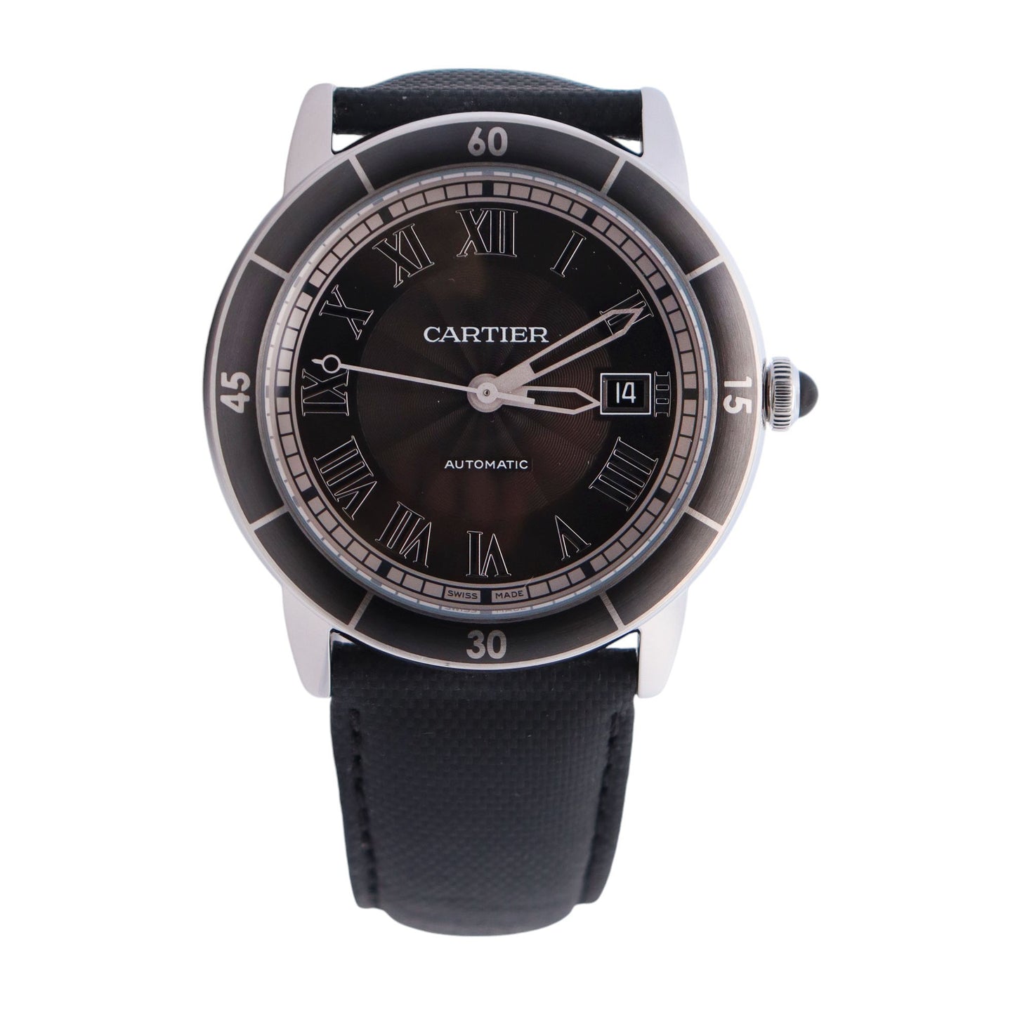 Cartier Ronde 42mm Grey Dial Watch Ref# WSRN0003