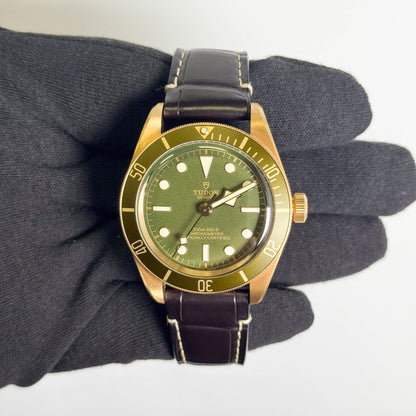 Tudor Black Bay 39mm Green Dot Dial Watch Ref# 79018V