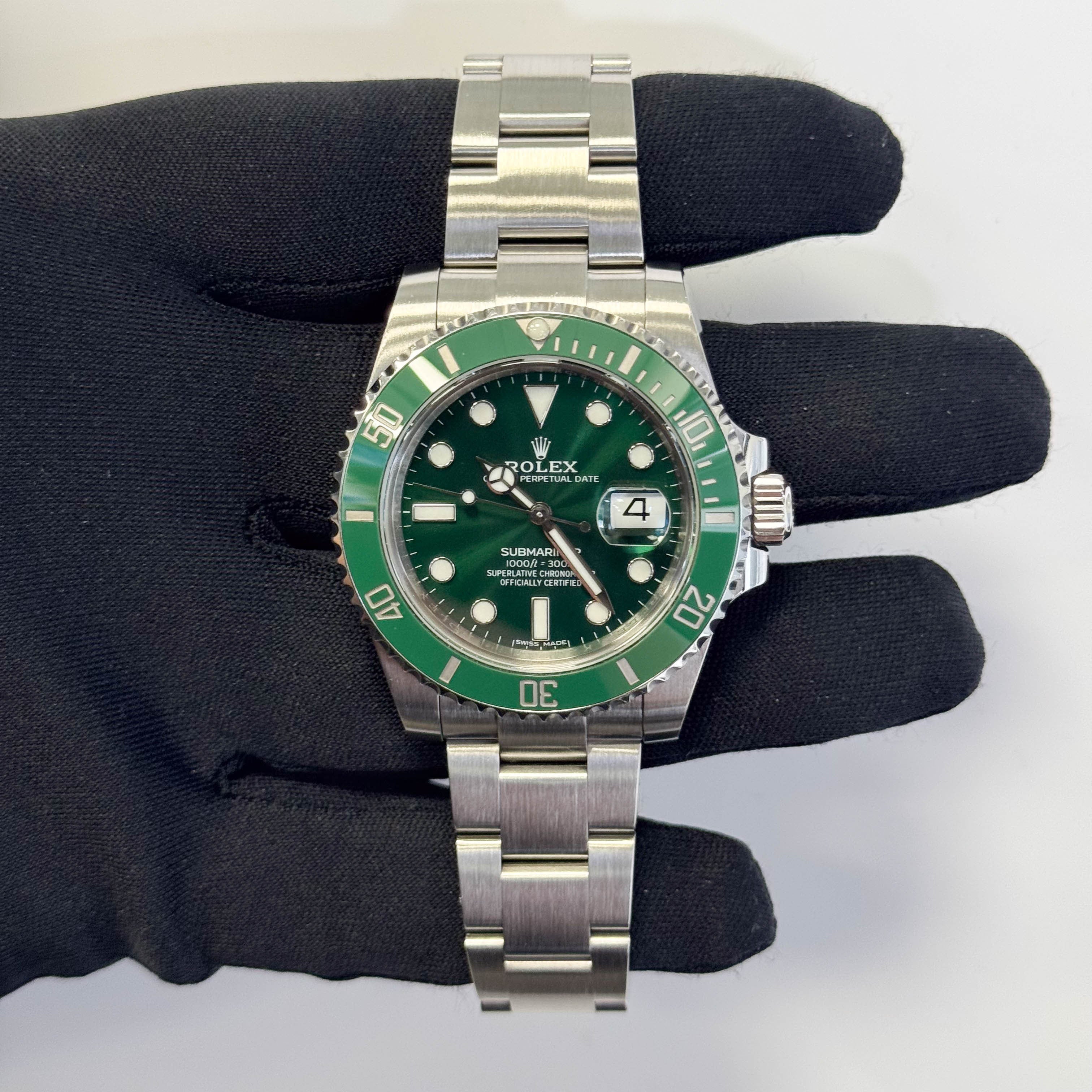 Rolex Submariner 40mm Green Dial Watch Ref# 116610LV - Happy Jewelers Fine Jewelry Lifetime Warranty