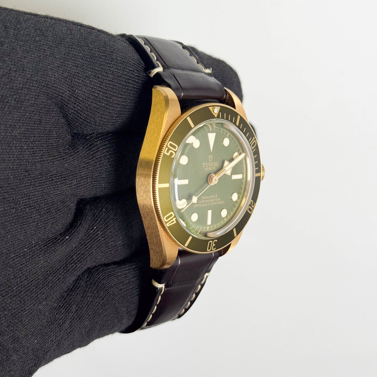 Tudor Black Bay 39mm Green Dot Dial Watch Ref# 79018V