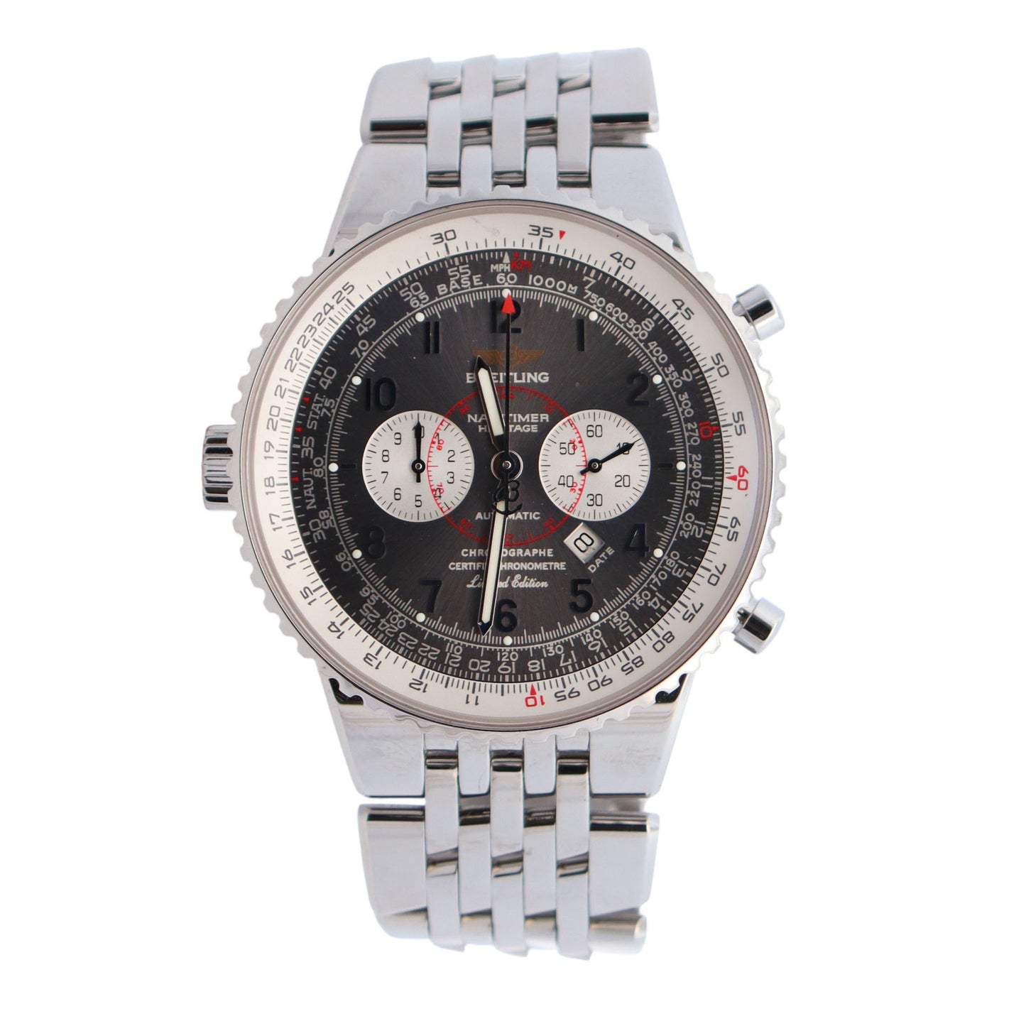 Breitling Navitimer 43mm Grey Dial Watch Ref# A35360