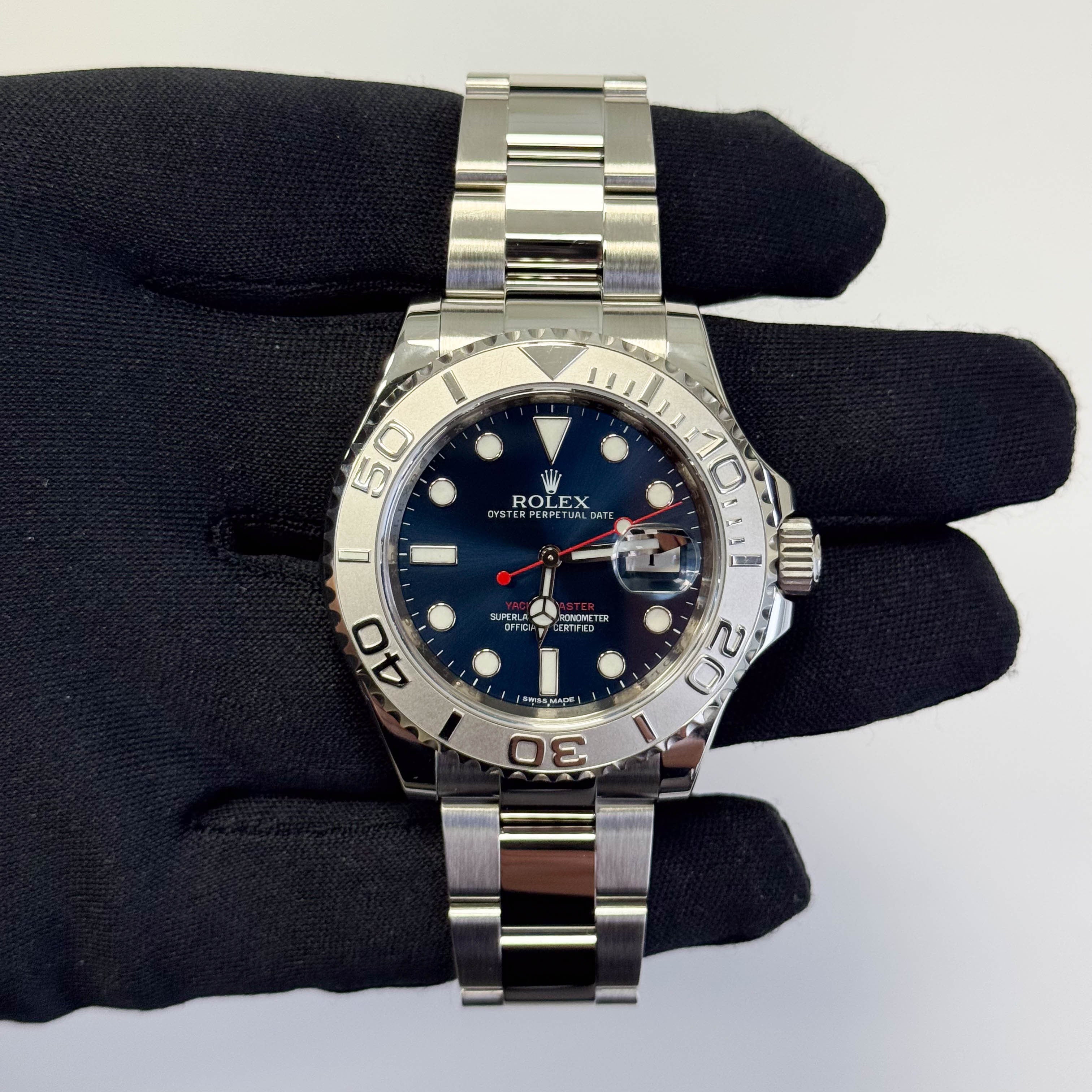 Rolex Yacht-Master 40mm Blue Dial Watch Ref# 116622 - Happy Jewelers Fine Jewelry Lifetime Warranty