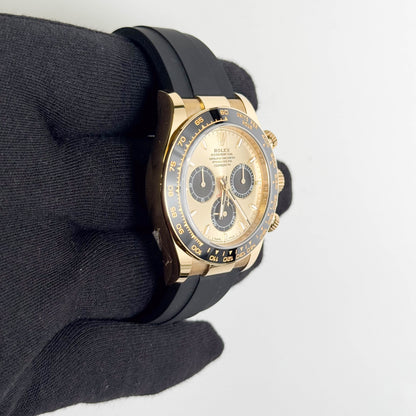 Rolex Daytona 40mm Gold Dial Watch Ref# 126518LN