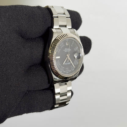 Rolex Datejust 41mm Dark Grey Dial Watch Ref# 116334