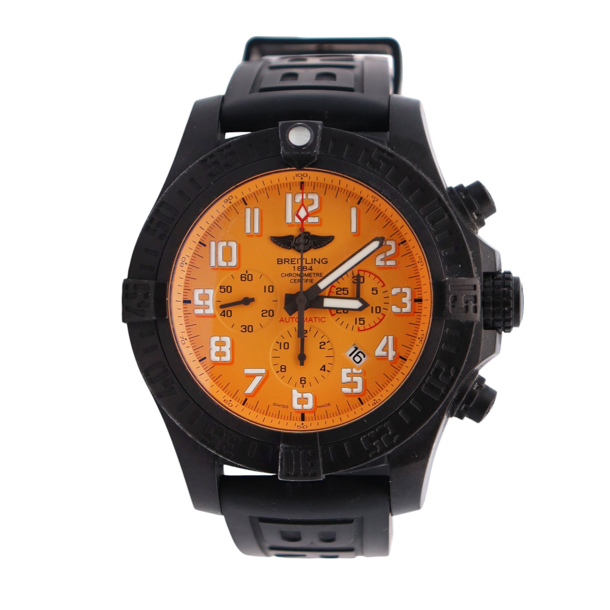 Breitling Avenger 50mm Yellow Dial Watch Ref# XB0170 - Happy Jewelers Fine Jewelry Lifetime Warranty