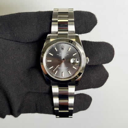 Rolex Datejust 41mm Rhodium Dial Watch Ref# 126300