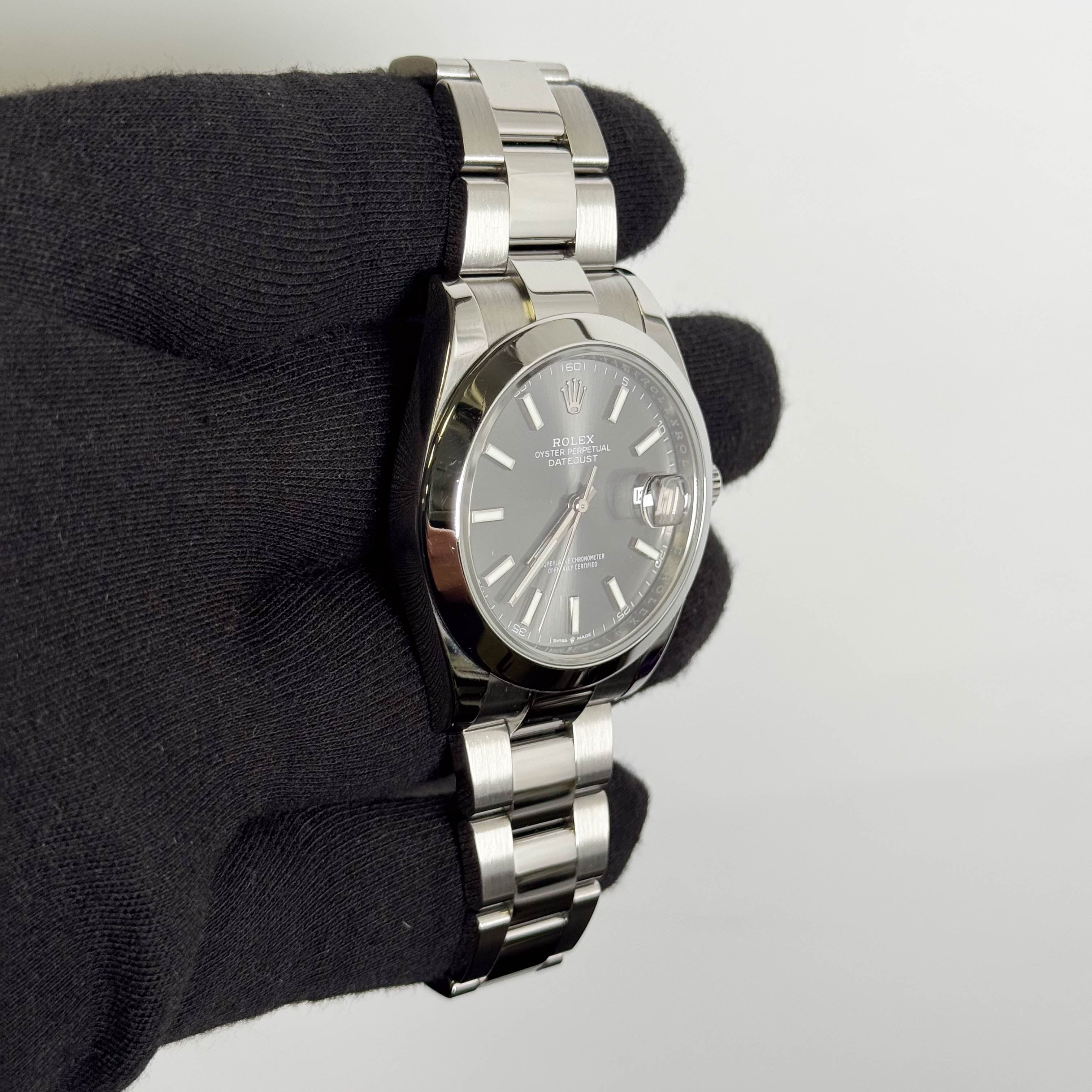 Rolex Datejust 41mm Rhodium Dial Watch Ref# 126300