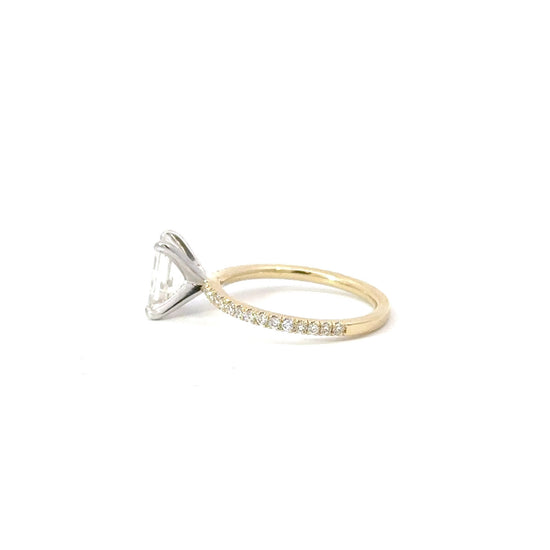 1.70 Carat Emerald Natural Diamond Engagement Ring - Happy Jewelers Fine Jewelry Lifetime Warranty