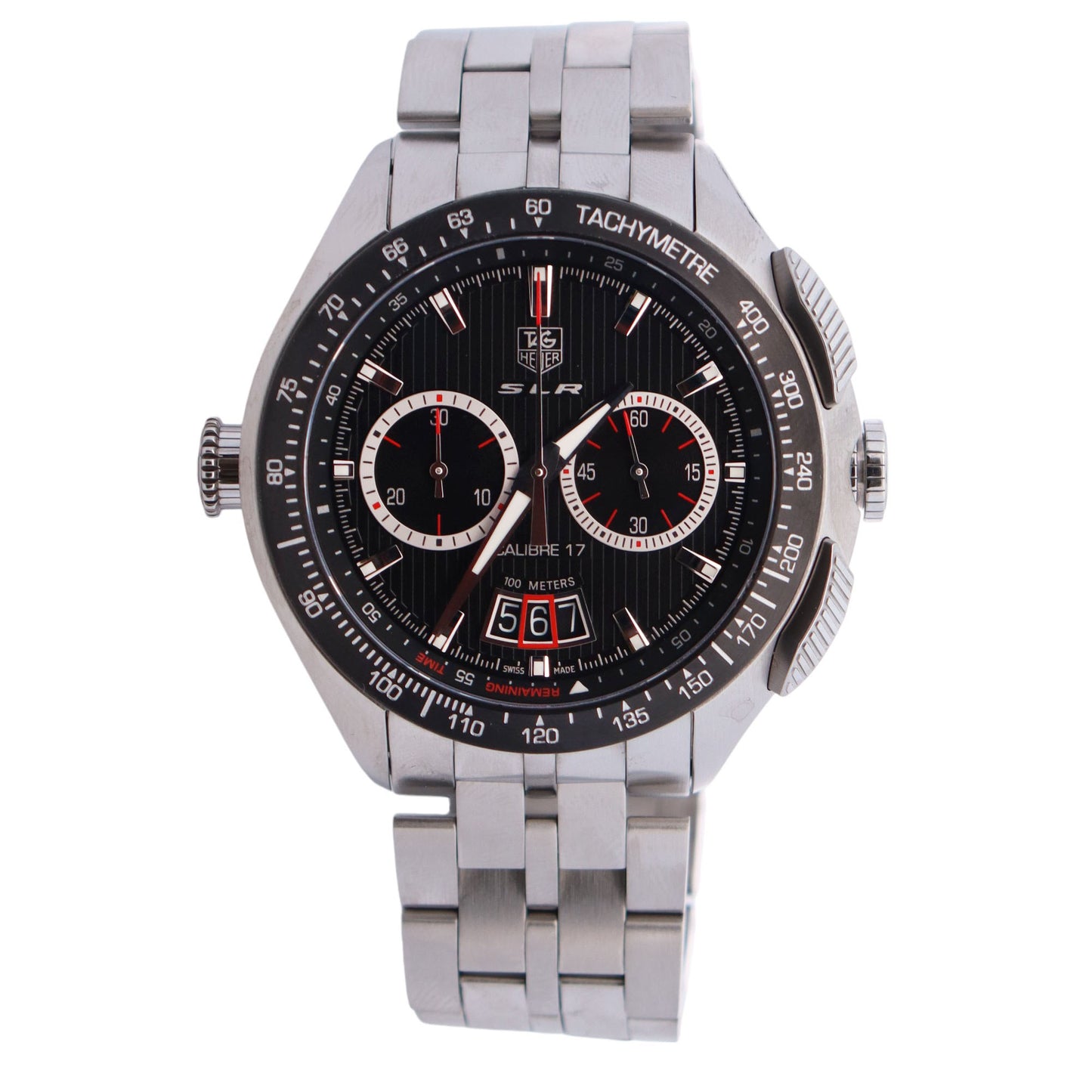 Tag Heuer SLR 47mm Black Dial Watch Ref# CAG2010