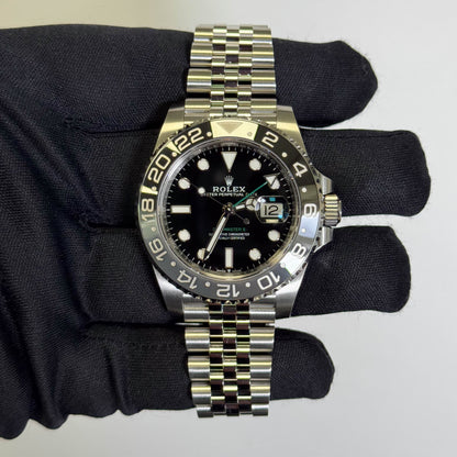 Rolex GMT-Master II 40mm Black Dial Ref# 126710GRNR - Happy Jewelers Fine Jewelry Lifetime Warranty