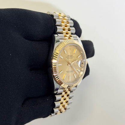 Rolex Datejust 41mm Champagne Dial Watch Ref# 126333 - Happy Jewelers Fine Jewelry Lifetime Warranty