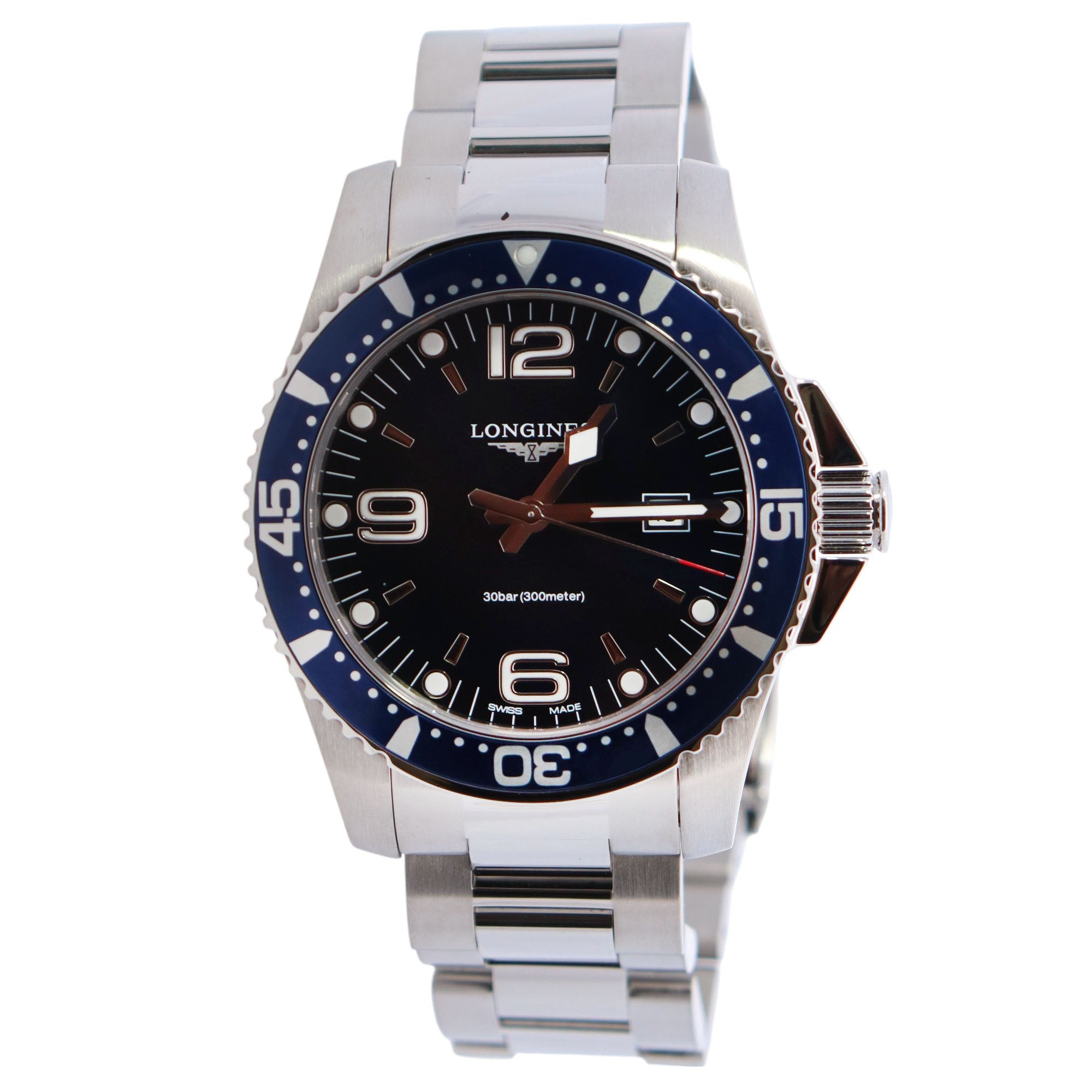Longines HydroConquest 44mm Blue Dial Watch Ref# L3.840.4 - Happy Jewelers Fine Jewelry Lifetime Warranty