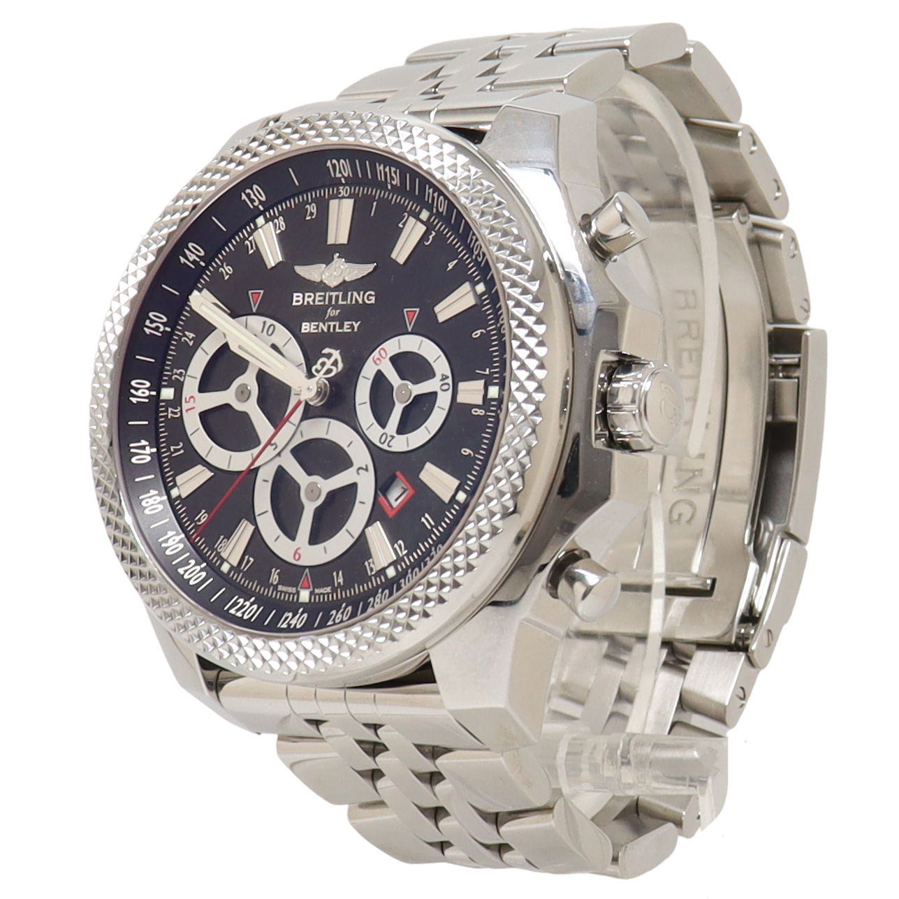 Load image into Gallery viewer, Breitling Bentley Barnato Stainless Steel 40mm Black Chronograph Dial Watch Reference#: A25366 - Happy Jewelers Fine Jewelry Lifetime Warranty

