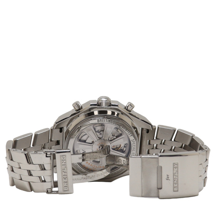 Breitling Bentley Barnato Stainless Steel 40mm Black Chronograph Dial Watch Reference#: A25366 - Happy Jewelers Fine Jewelry Lifetime Warranty