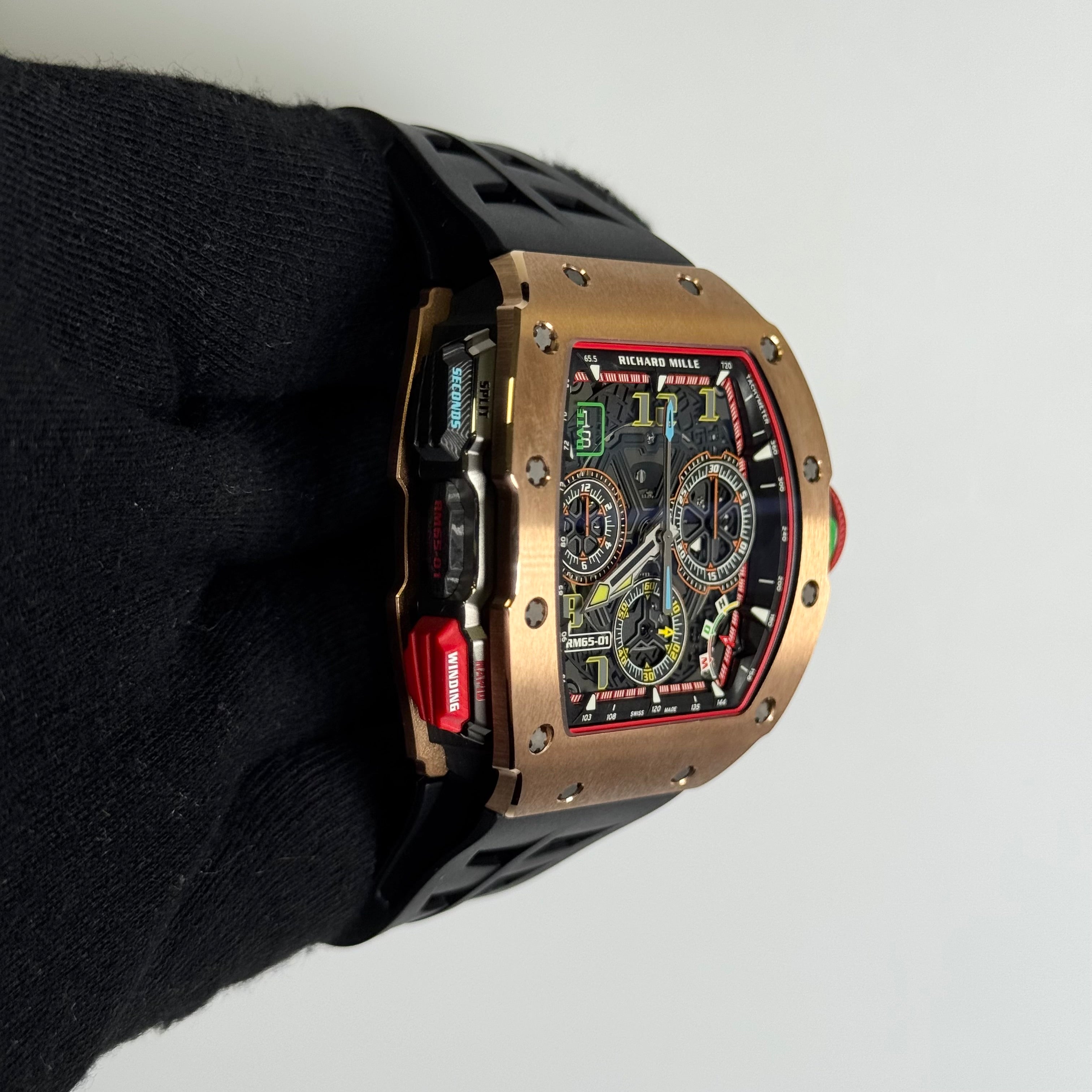 Richard Mille RM65-01 42.5mm Openwork Dial Watch Ref# RM65-01 - Happy Jewelers Fine Jewelry Lifetime Warranty